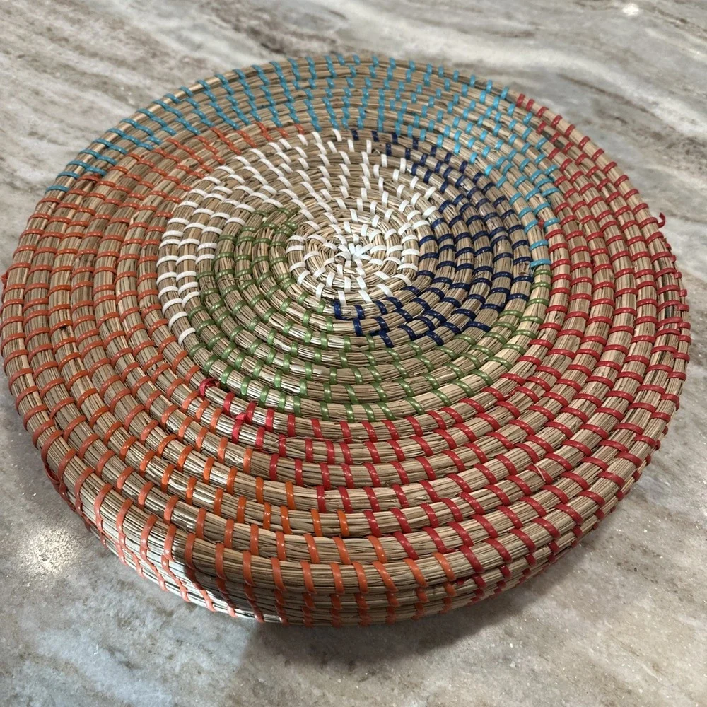 Woven Seagrass Basket With Handles 14